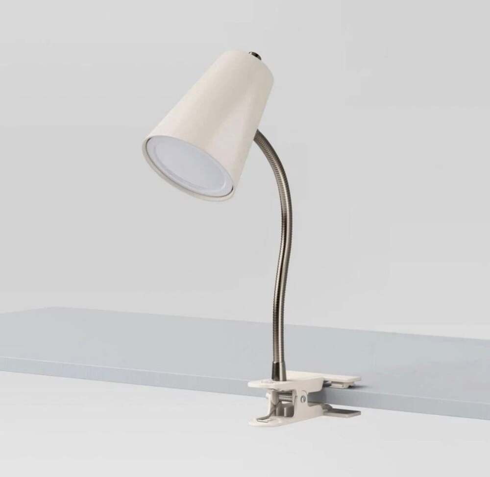 Room Essentials LED Clip Lamp White